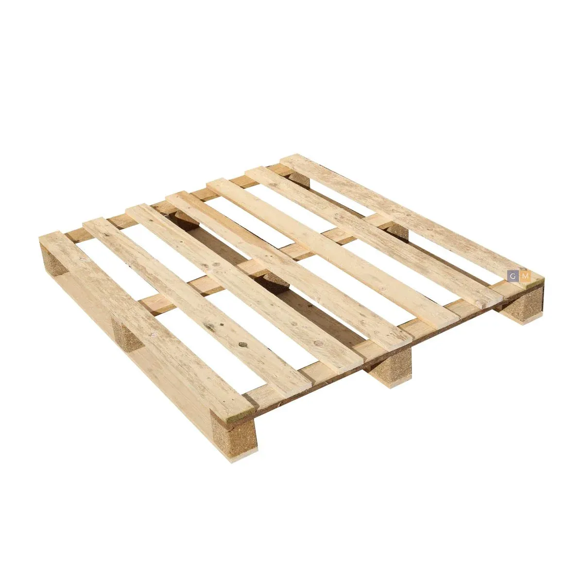 Pallet descartável de madeira 100x120 cm padrão nacional econômico