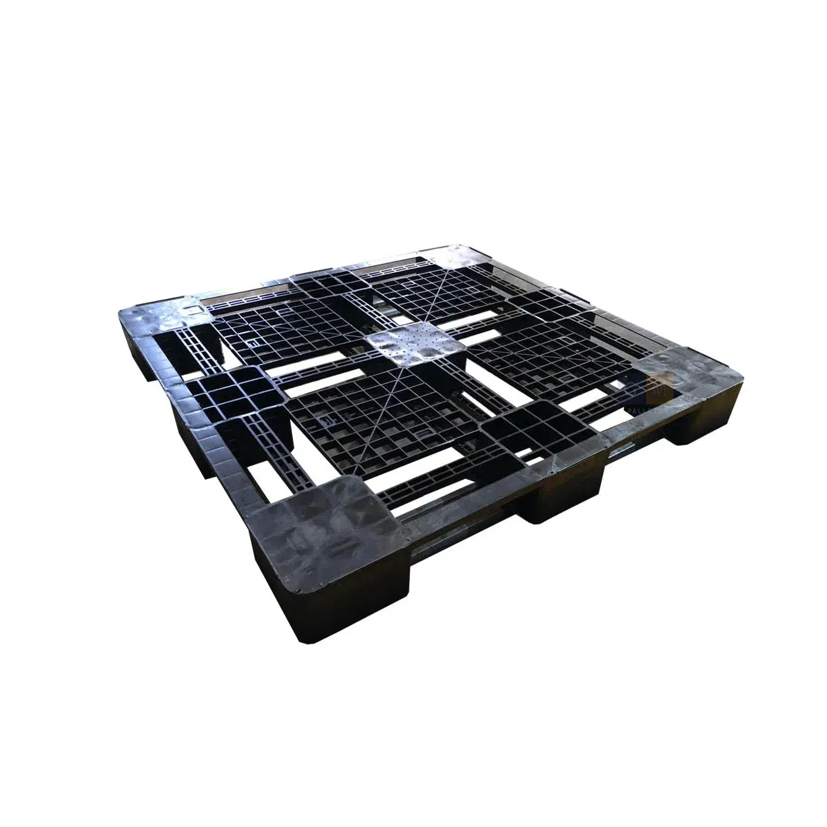 Pallet de plástico 110x110 cm quadrado para armazenagem industrial