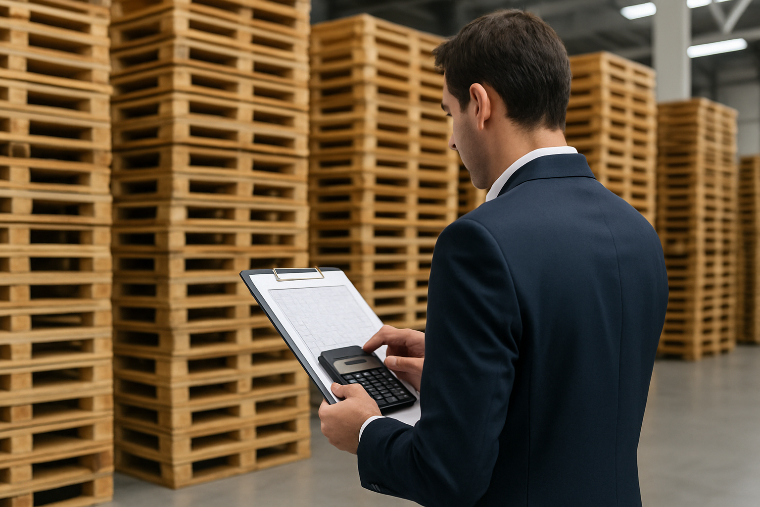 Calculo de necessidade mensal de pallets para operacao logistica